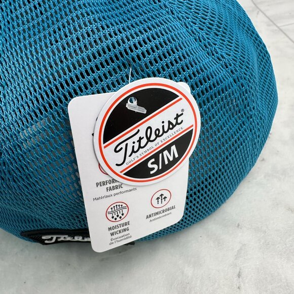 Titleist Monterey Reef Blue White Black Fitted Golf Cap Pick Your Size! - Picture 3 of 14